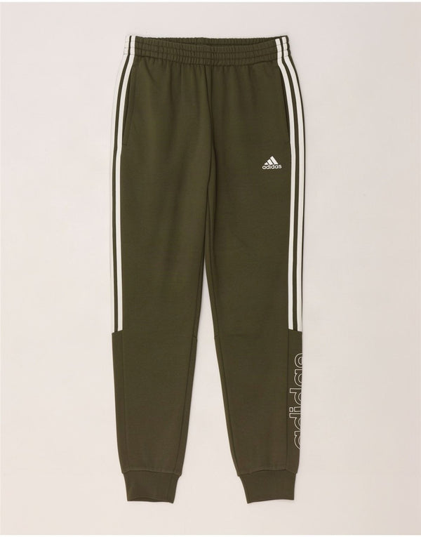 Adidas Mens Graphic Tracksuit Calças Joggers Médio Algodão Cáqui