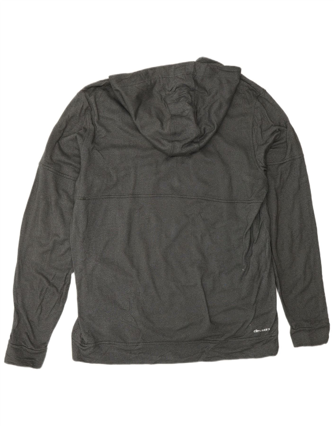 ADIDAS Mens Climawarm Hoodie Jumper XL Cinza Poliéster Manchado