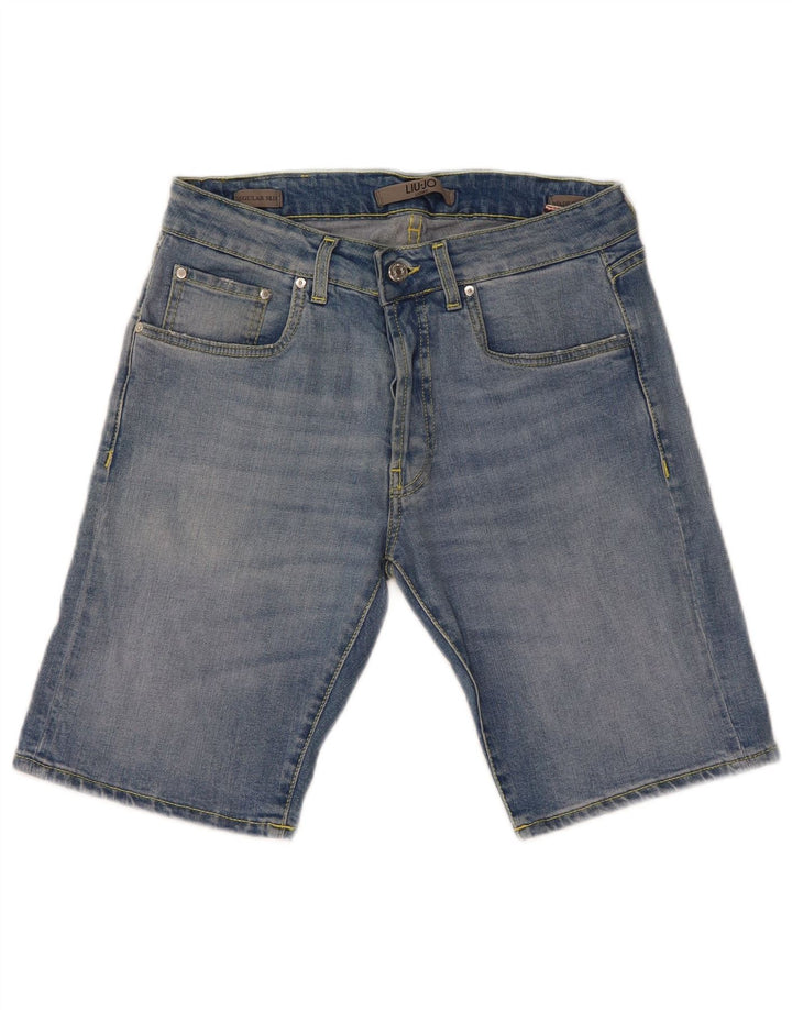 Liu Jo Shorts jeans masculino regular slim W32 algodão azul médio