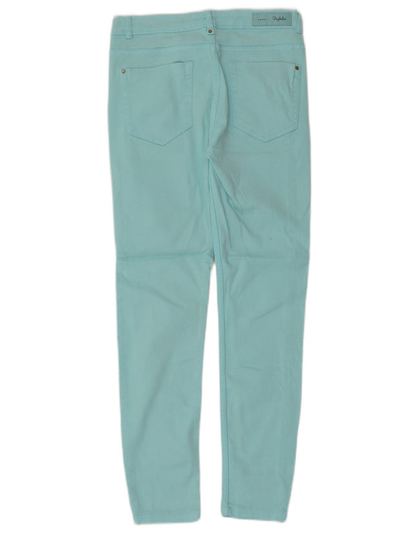 Zara Womens Trafaluc Skinny Jeans EU 34 2XS W24 L25 Algodão Turquesa
