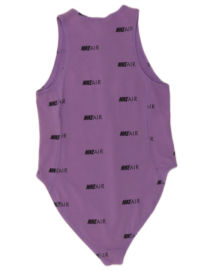 Body gráfico feminino Nike UK 12 médio algodão roxo