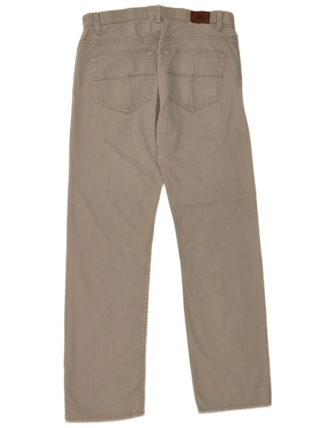 Calça jeans reta masculina Marks & Spencer Blue Harbor W34 L33 algodão cinza