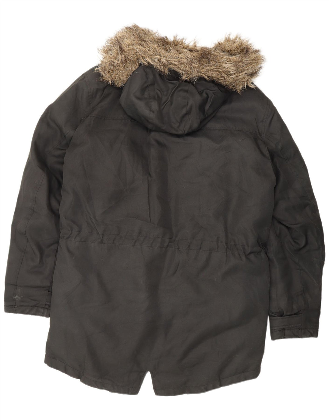 Jaqueta parka masculina com capuz JACK & JONES Reino Unido 40 grande preta