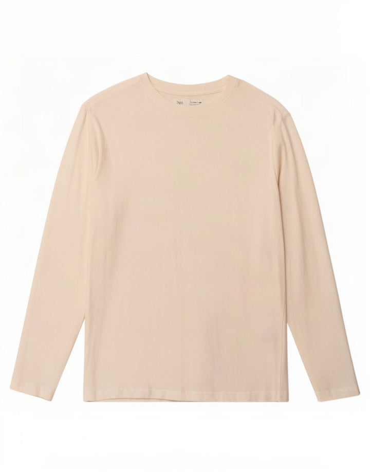 Zara Boys Top manga comprida 13-14 anos algodão branco