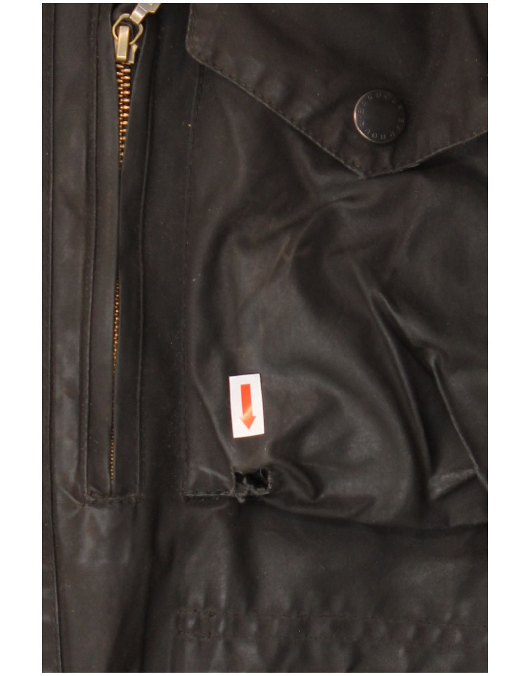 Jaqueta masculina de algodão encerado BARBOUR Reino Unido 38 marrom médio