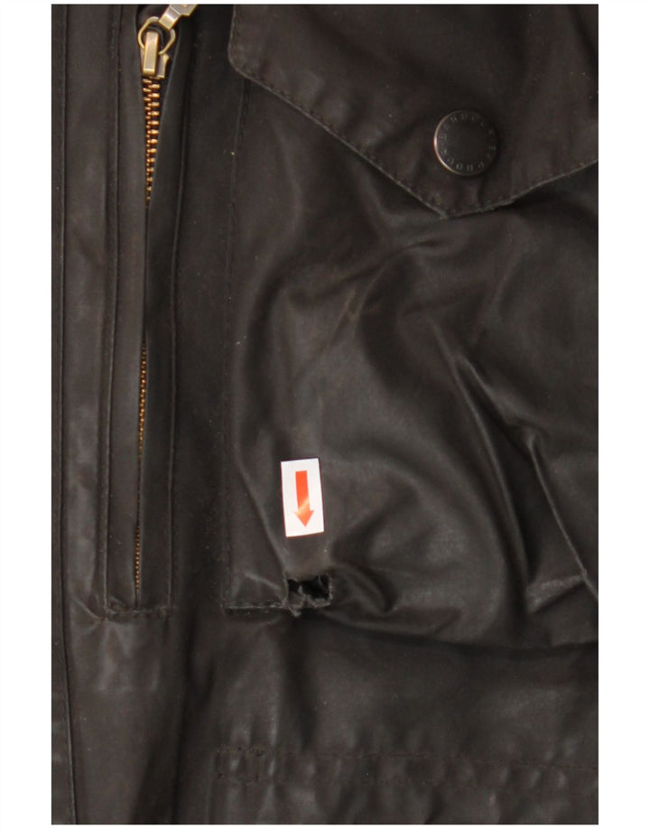 Jaqueta masculina de algodão encerado BARBOUR Reino Unido 38 marrom médio