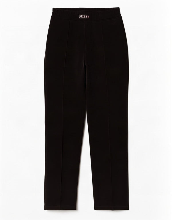 Guess Womens Velour Tracksuit Calças UK 10 Pequeno Poliéster Preto