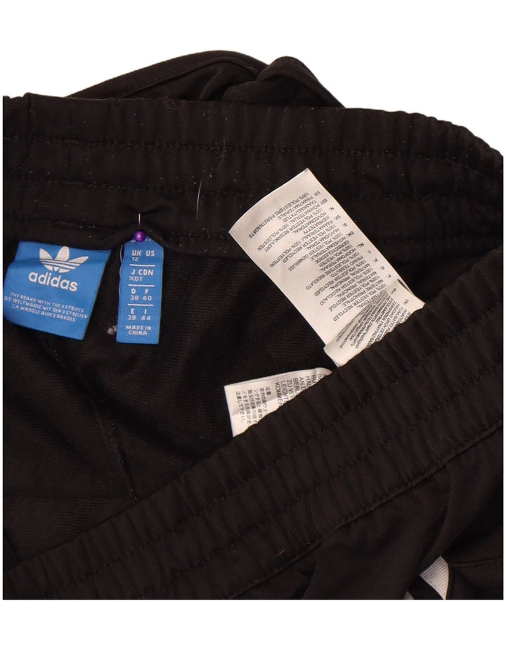 Shorts esportivos femininos Adidas UK 12 médio preto colorblock poliéster