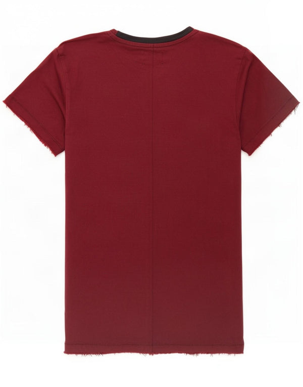 Camiseta masculina Jack & Jones Top pequeno algodão Borgonha
