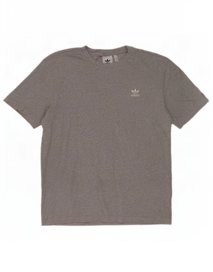 Camiseta masculina Adidas Top cinza médio algodão