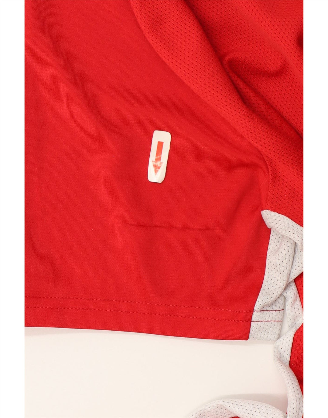 Camiseta masculina Nike Dri Fit Top médio vermelho colorblock poliéster