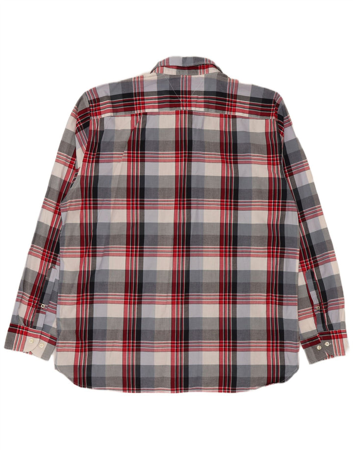 Camisa masculina Tommy Hilfiger Regular Fit 2XL algodão xadrez multicolorido