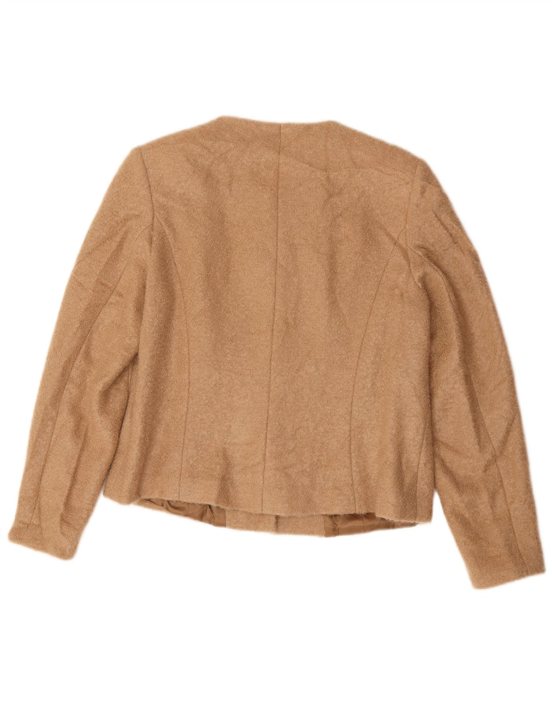 Jaqueta Blazer Feminina Vintage com 5 Botões Reino Unido 14 Bege Médio