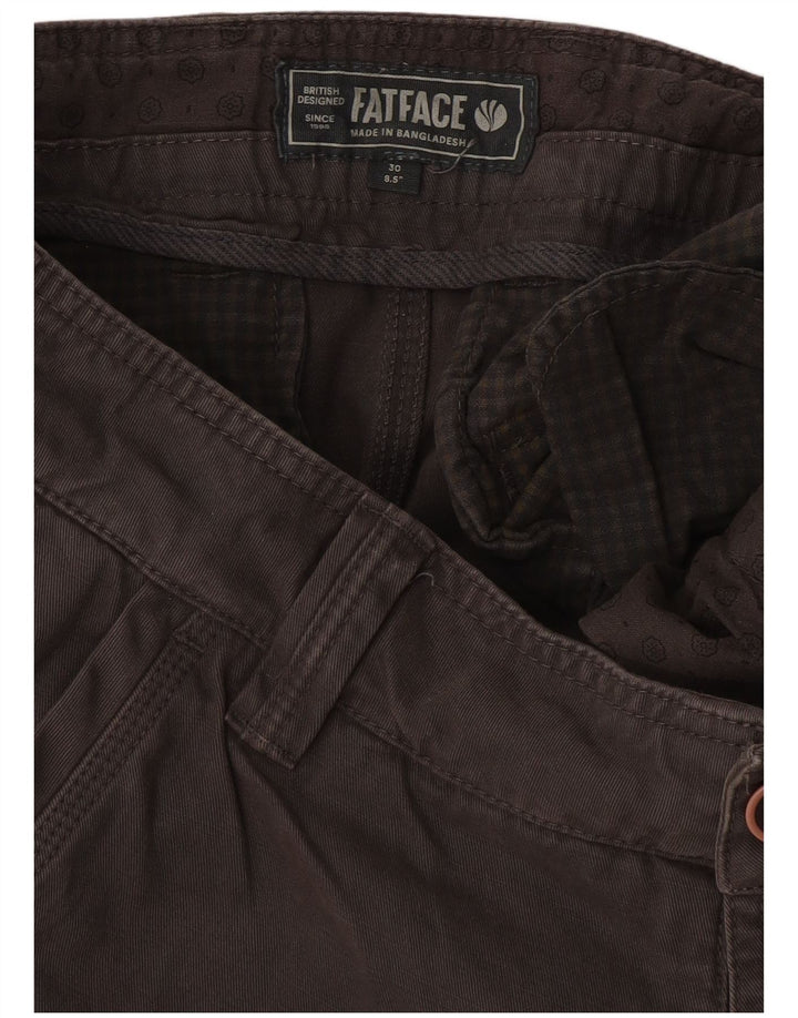 Shorts Chino Masculino Fat Face W30 Algodão Cinza Médio