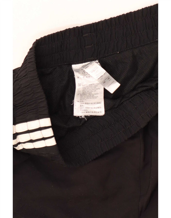 Shorts esportivos masculinos Adidas médio preto poliéster