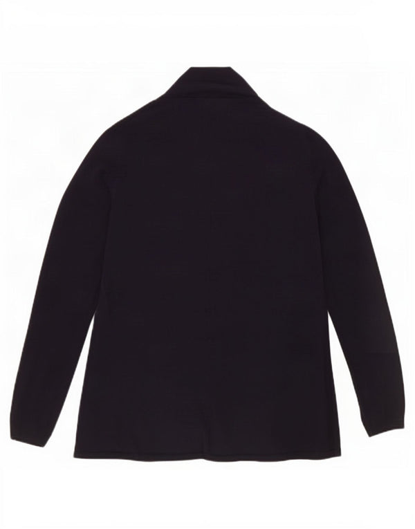 Zara Suéter Cardigan Aberto Feminino Reino Unido 10 Pequeno Azul Marinho