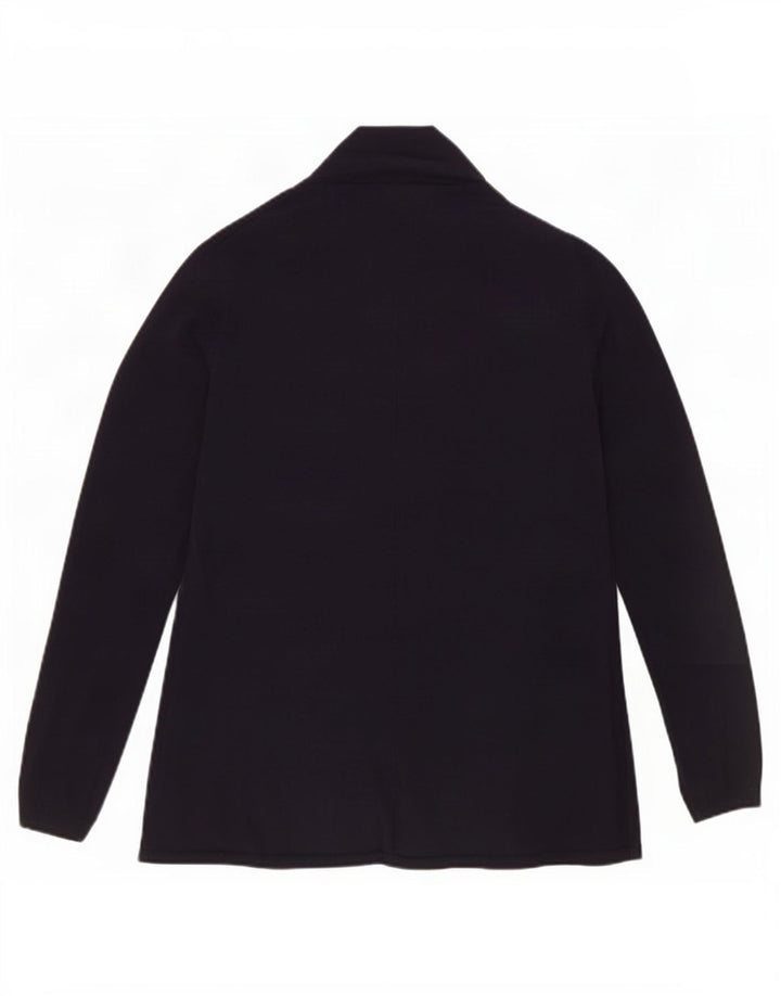 Zara Suéter Cardigan Aberto Feminino Reino Unido 10 Pequeno Azul Marinho