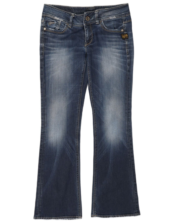 Calça jeans feminina cintura baixa desgastada G-Star W29 L32 algodão azul