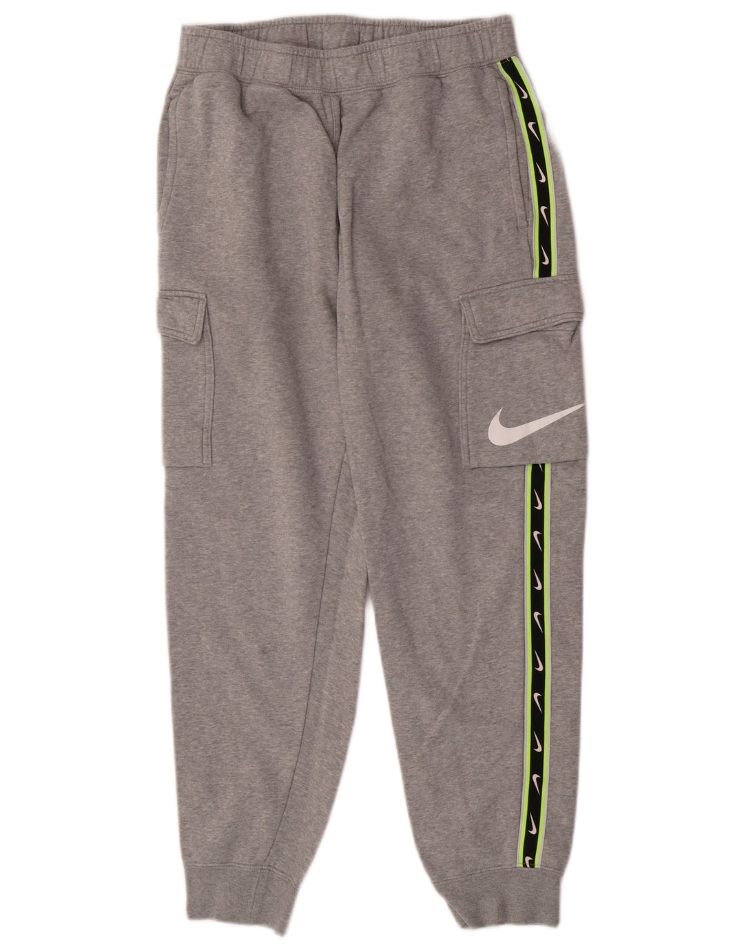 Calça de treino Nike masculina Graphic Cargo Joggers cinza médio colorblock