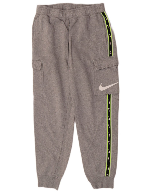 Calça de treino Nike masculina Graphic Cargo Joggers cinza médio colorblock