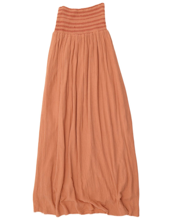 Saia maxi feminina Zara XS W24 laranja