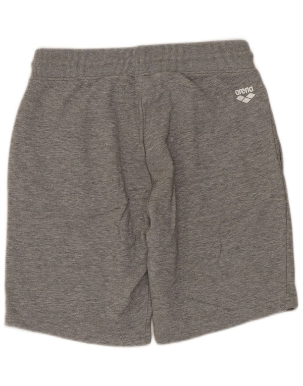 Arena Womens Graphic Sport Shorts UK 10 Pequeno Algodão Cinza