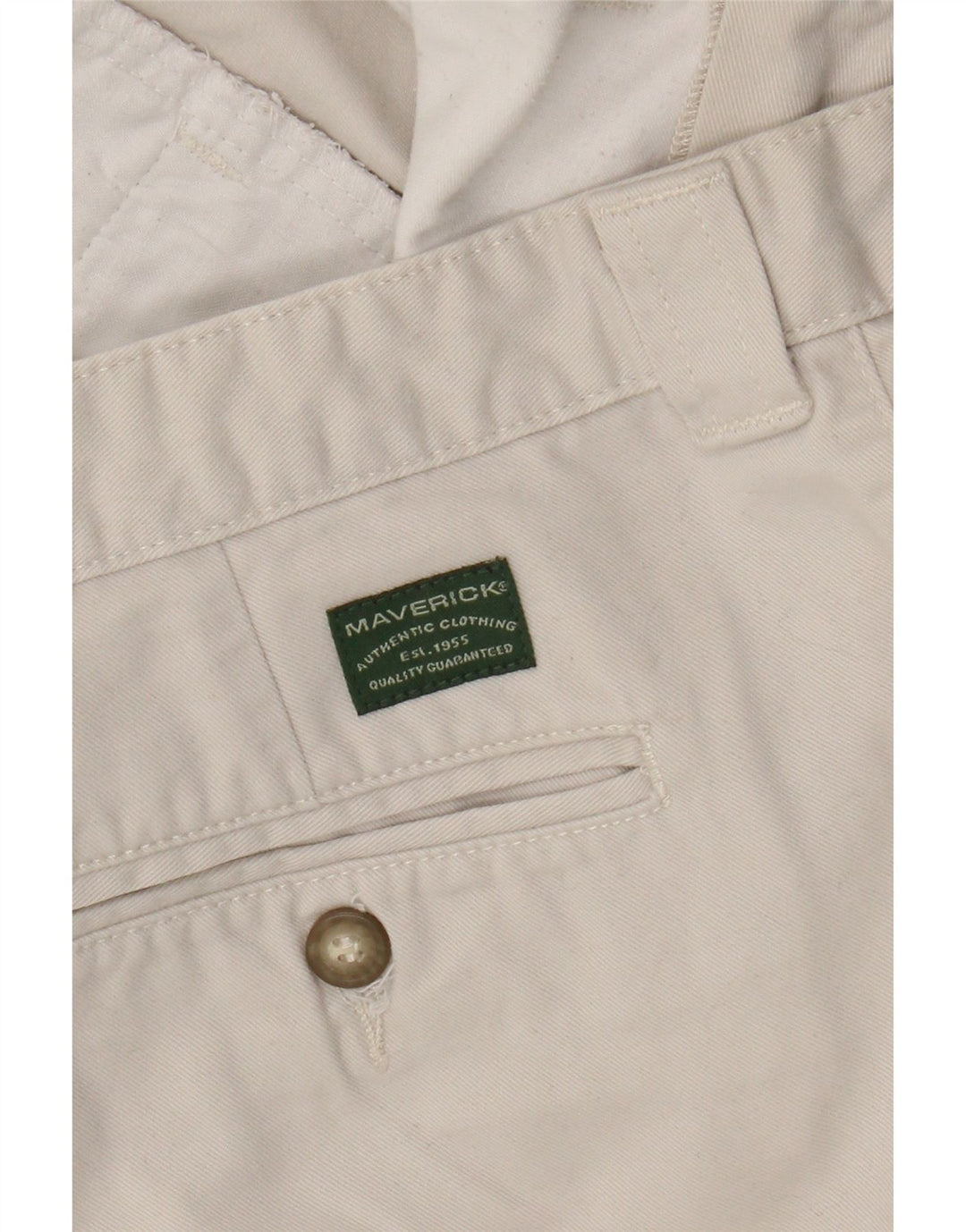 Calça cargo masculina reta MAVERICK W36 L30 algodão branco