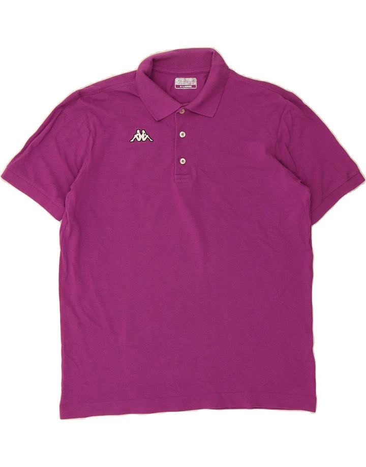 KAPPA Mens Polo Shirt XL Purple Cotton Vintage Kappa and Second-Hand Kappa from Messina Hembry 