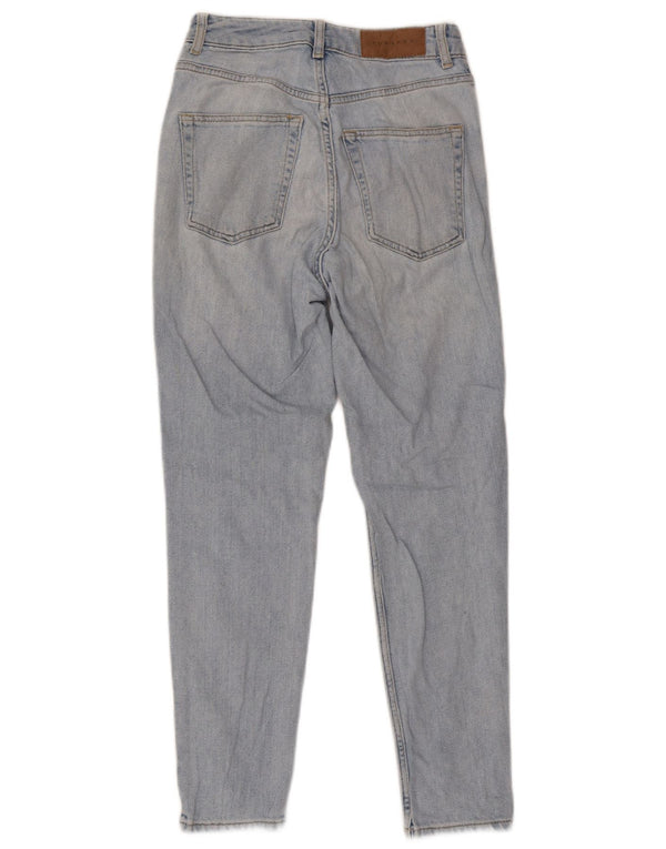 Calça jeans feminina Topshop Mom Tapered W26 L30 algodão azul