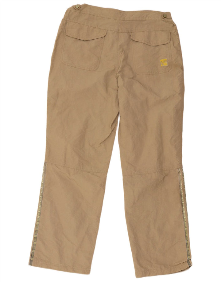 Adidas Mens Straight Chino Calças Médias W32 L29 Bege Poliamida