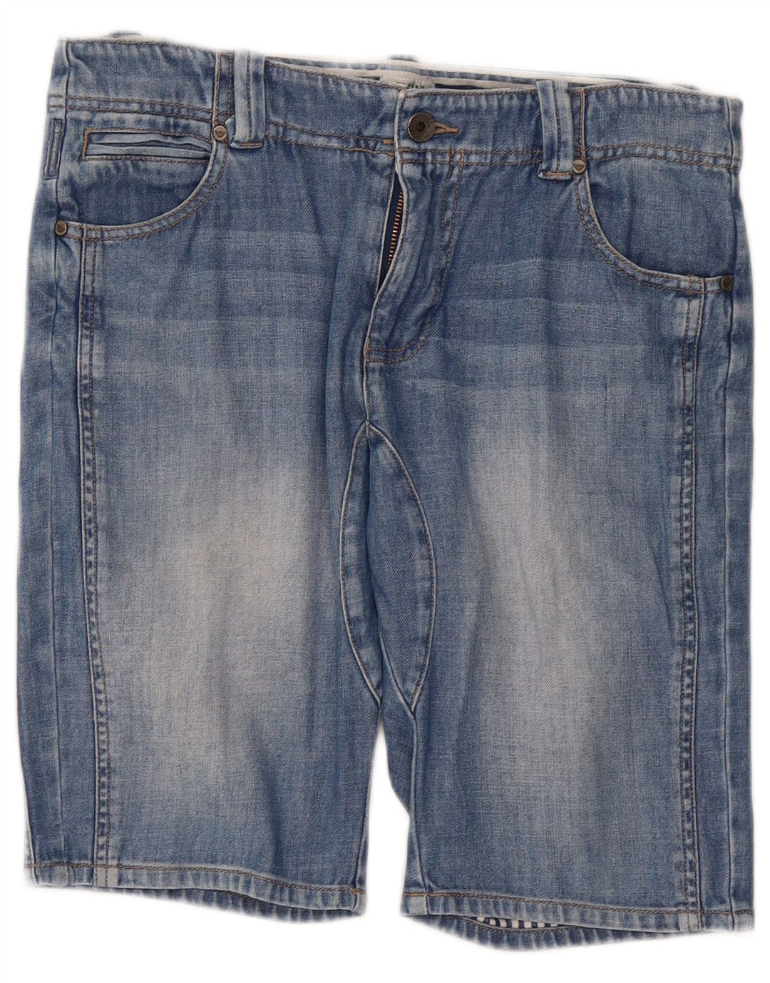 Shorts jeans Armani Junior para meninos 14-15 anos W32 algodão azul