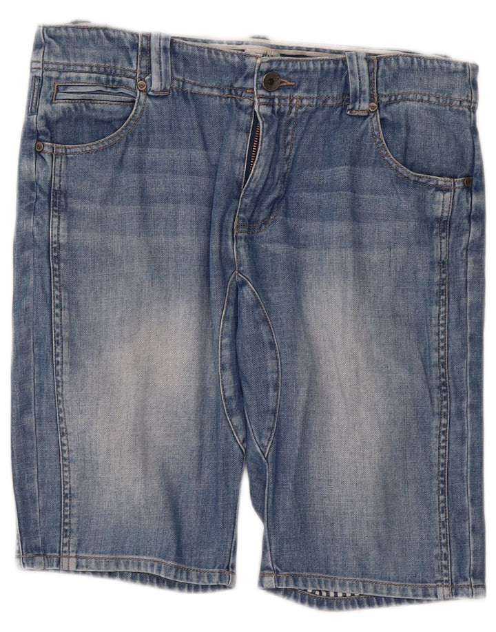 Shorts jeans Armani Junior para meninos 14-15 anos W32 algodão azul
