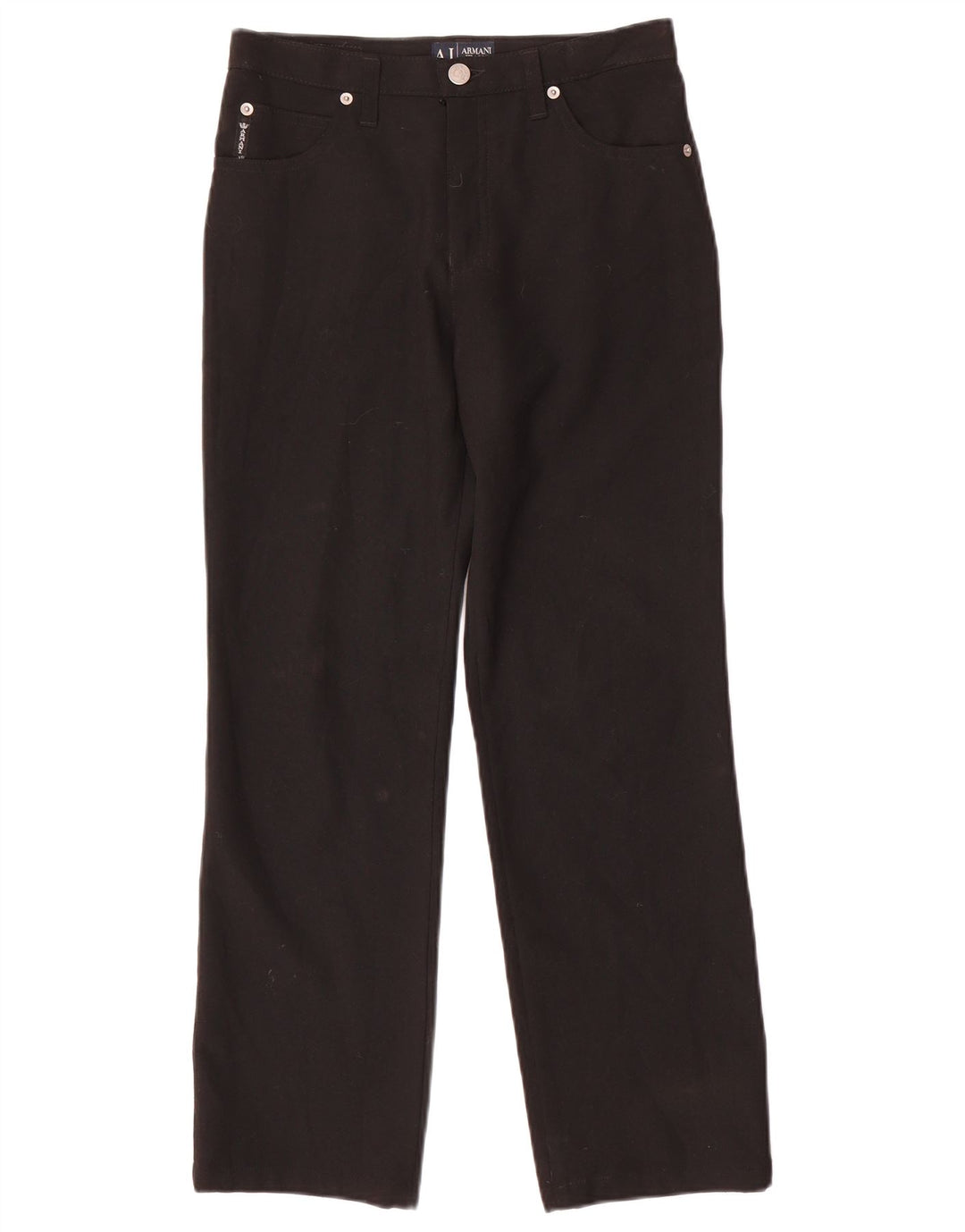 Calça feminina reta casual Armani W27 L27 preta