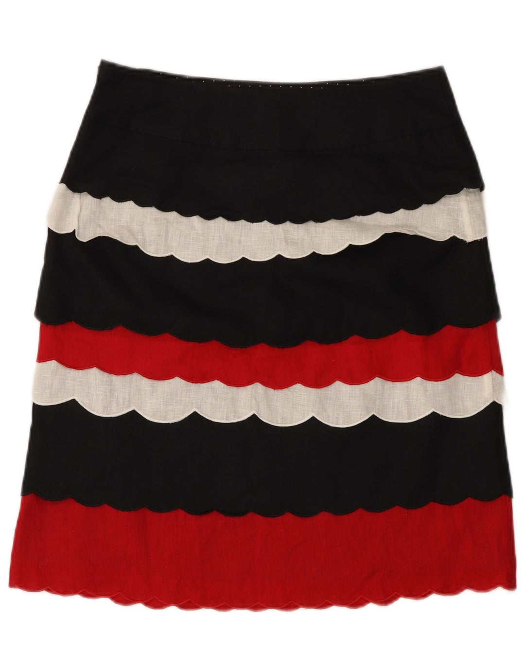 Saia feminina Marks & Spencer Per Una Peplum Reino Unido 12 Médio W32 Multicolorido