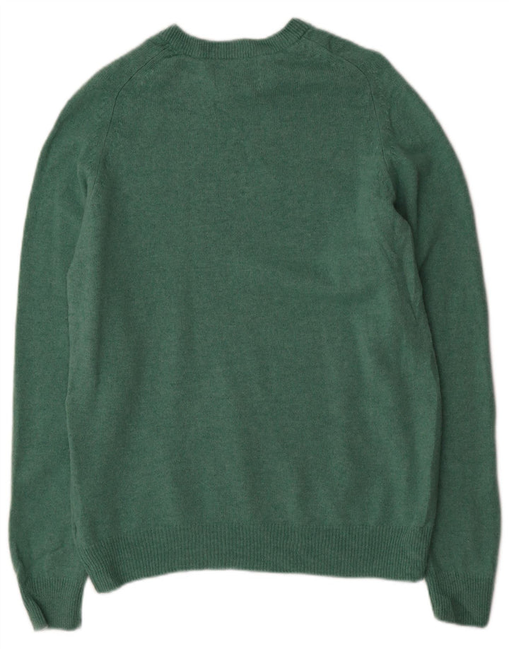 Suéter feminino MARKS & SPENCER com gola redonda Reino Unido 14 verde médio
