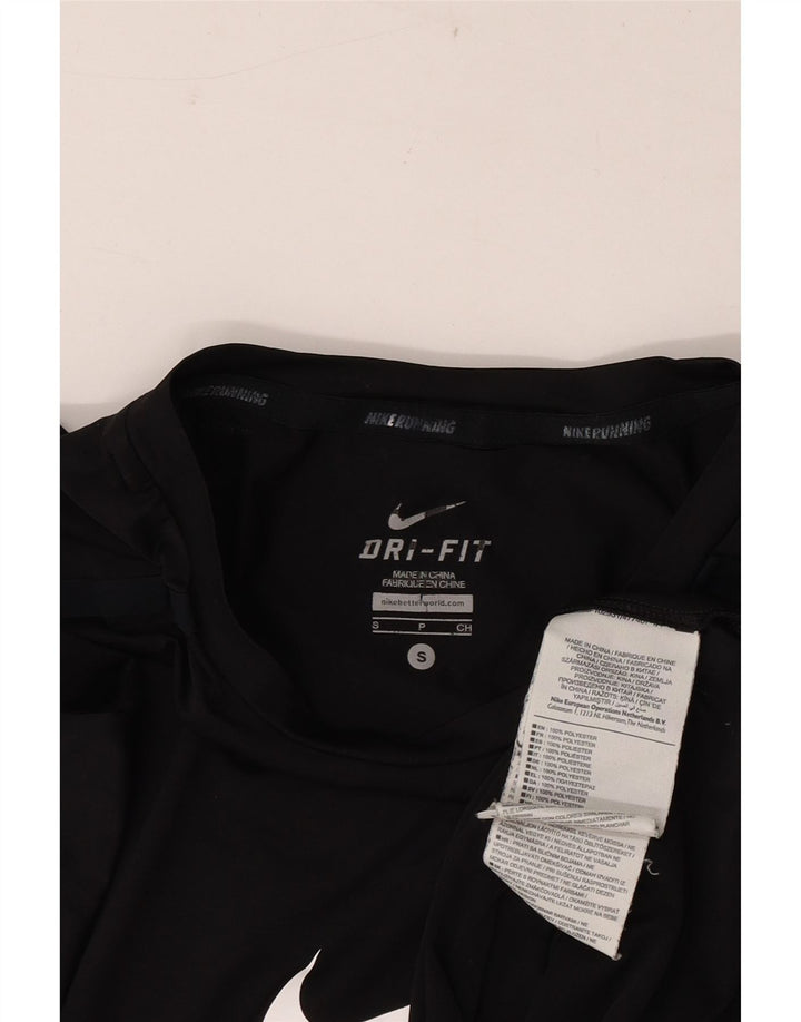 Camiseta Nike Masculina Dri Fit Graphic Top Pequeno Poliéster Preto