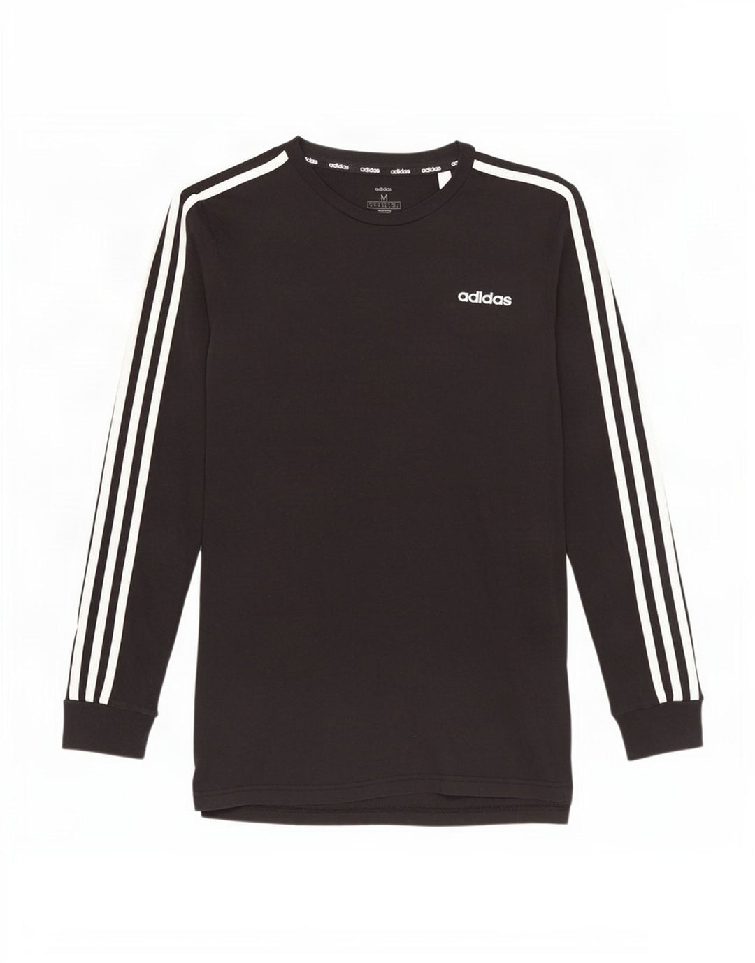 Adidas Mens Top Manga Longa Médio Algodão Preto