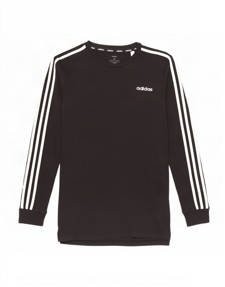 Adidas Mens Top Manga Longa Médio Algodão Preto