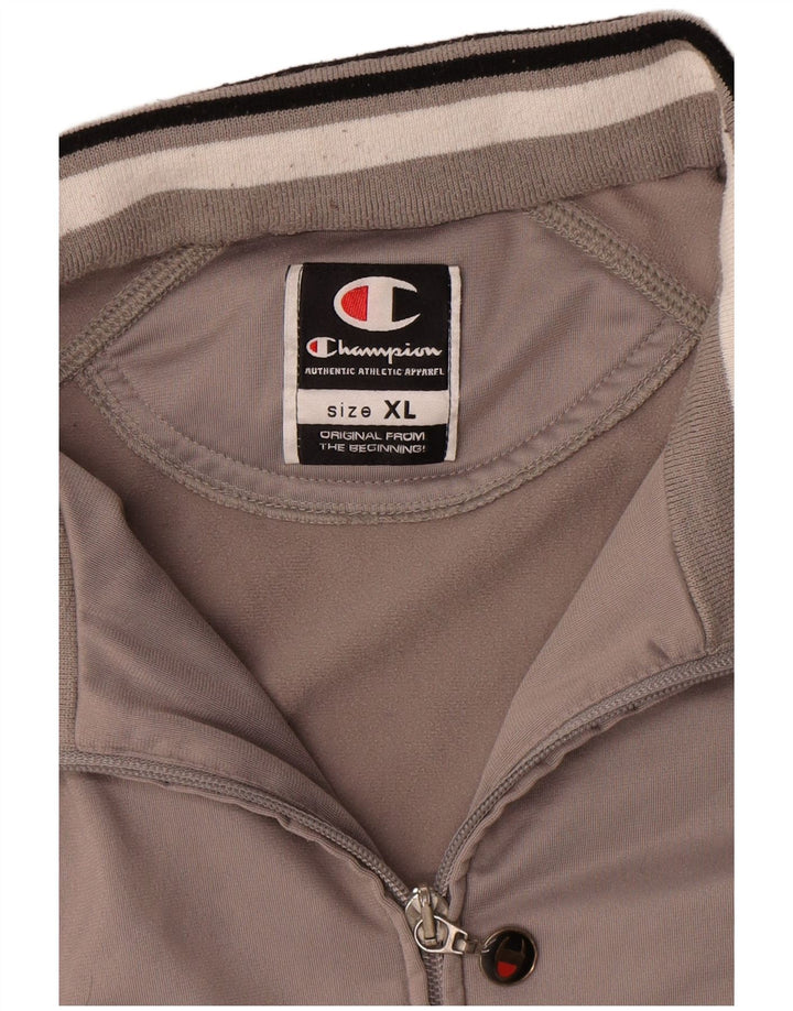 Champion Mens Treino Top Jacket XL Cinza Colourblock Poliéster
