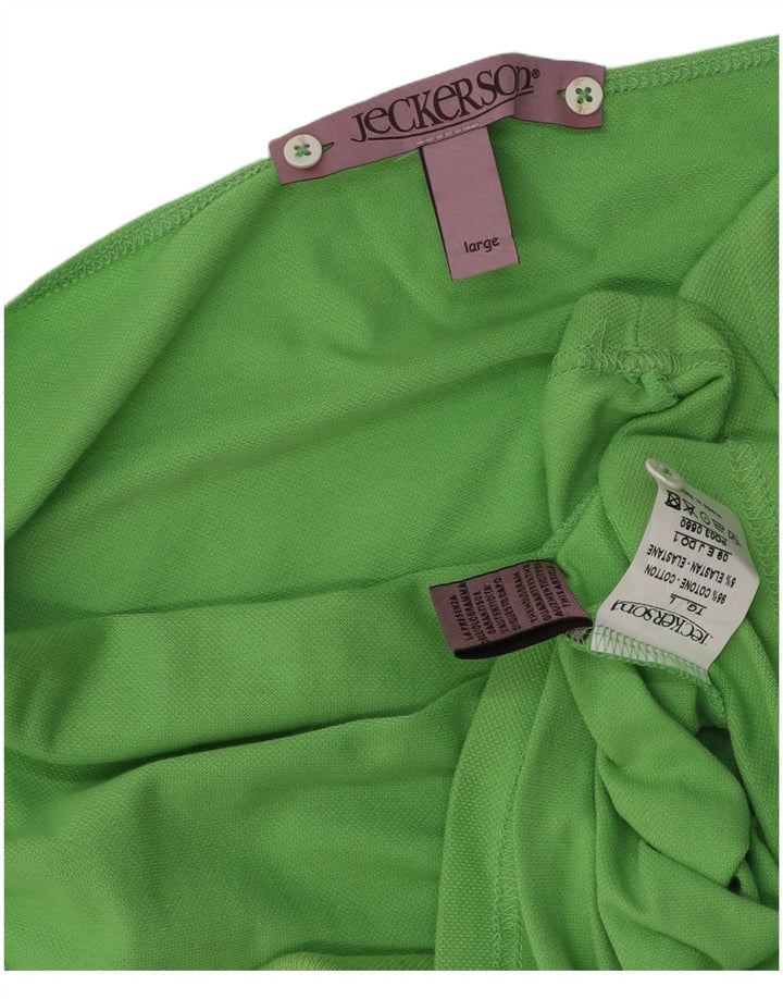 JECKERSON Top feminino cropped UK 14 grande algodão verde