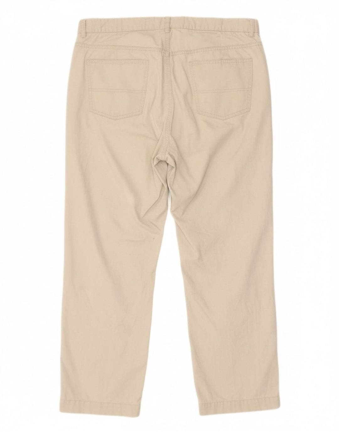 TOMMY HILFIGER Jeans reto masculino W36 L27 algodão bege