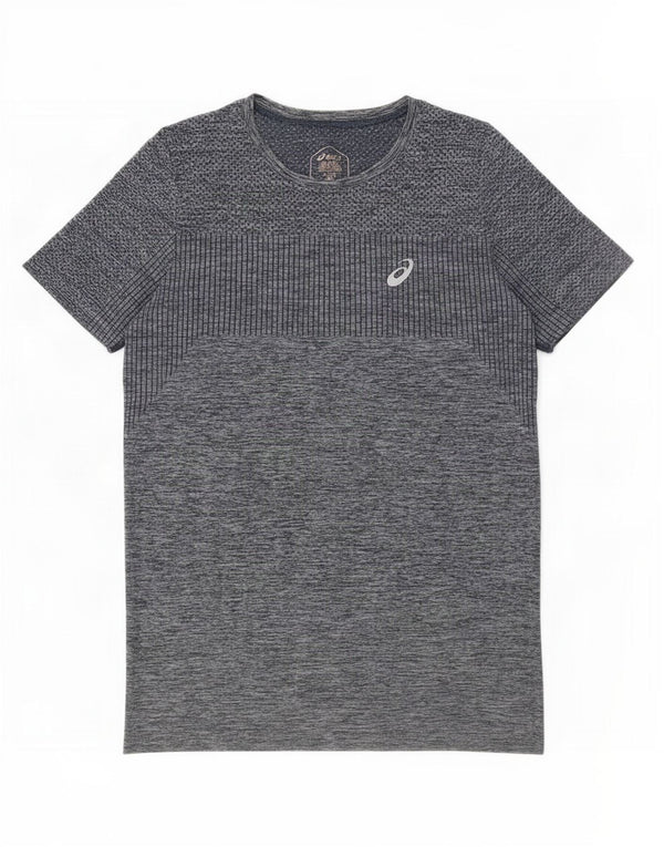 Camiseta masculina Asics Top médio azul marinho manchado