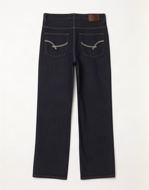 Jeans soltos masculinos Ecko Unltd W32 L32 azul marinho algodão