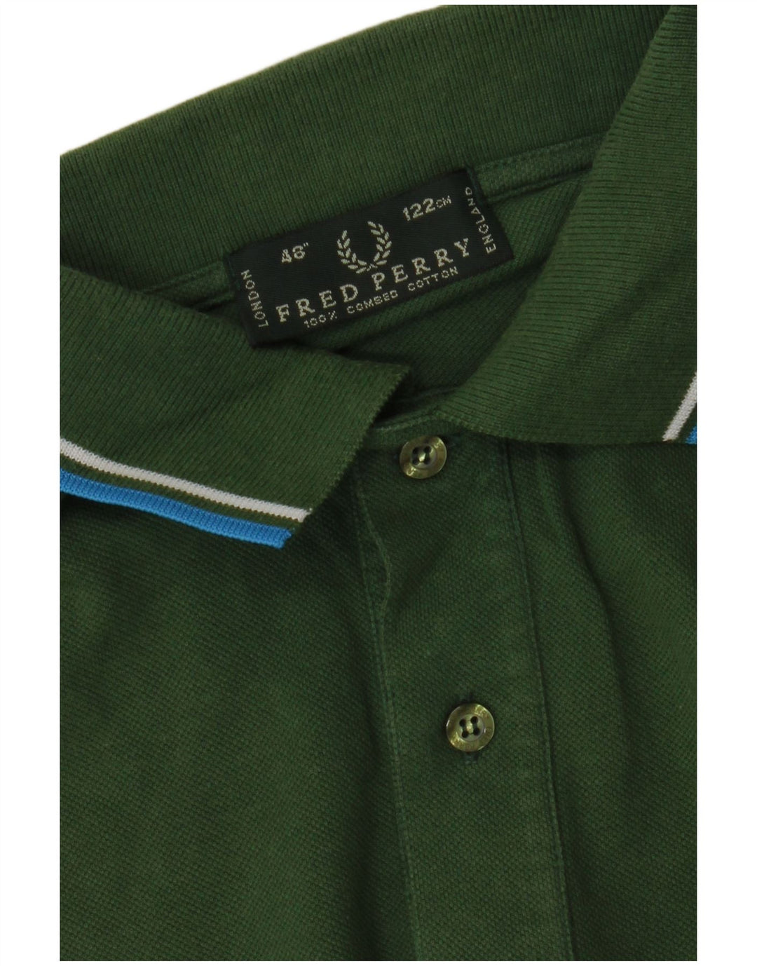 Camisa polo masculina Fred Perry grande algodão verde