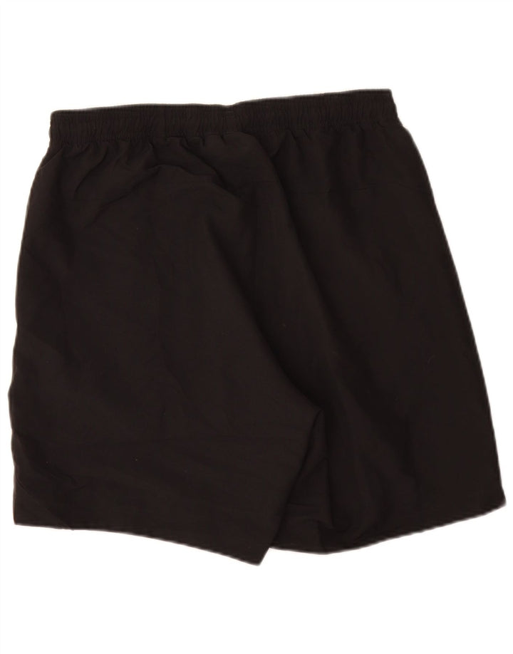 Shorts esportivos gráficos masculinos Adidas médio preto poliéster