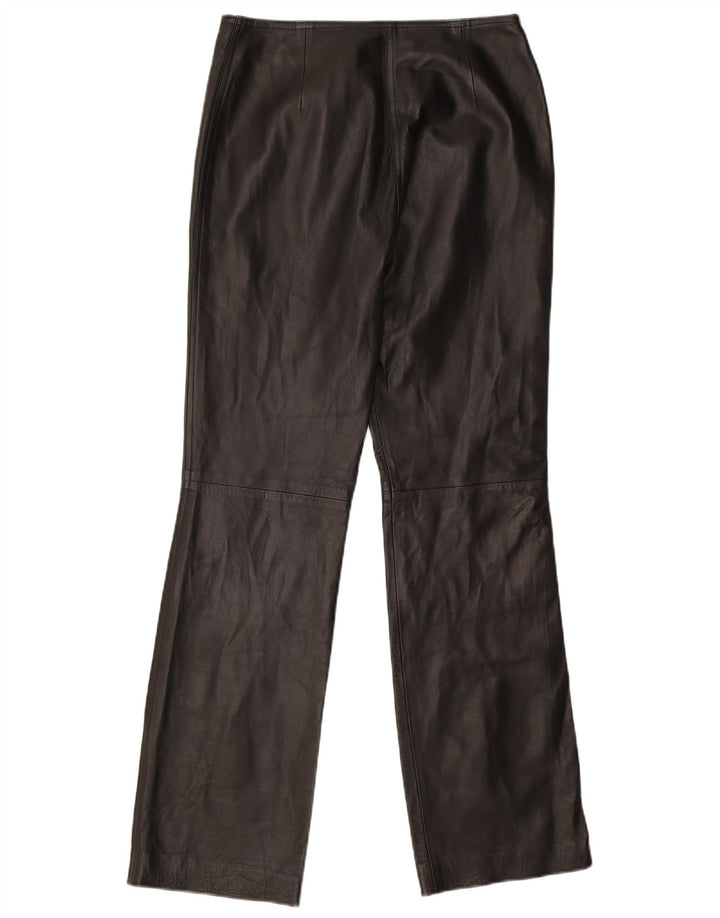 Calça reta feminina Alta Moda IT 46 grande W28 L30 preta