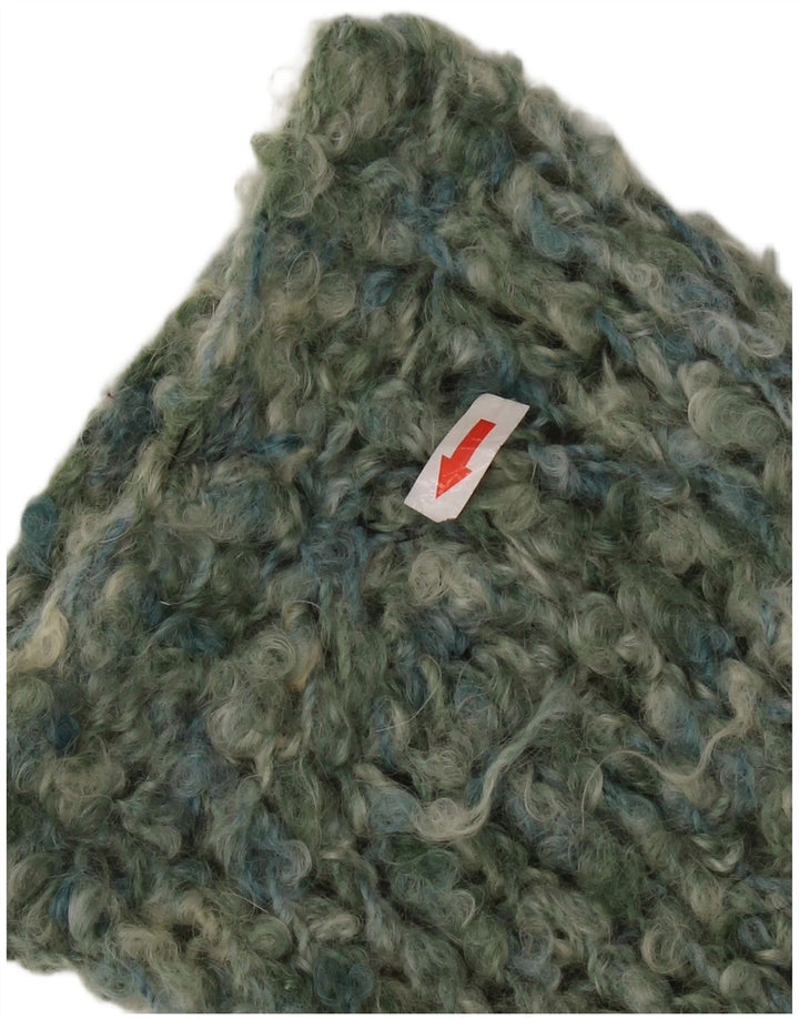 Suéter cardigã feminino VINTAGE Longline UK 18 XL verde