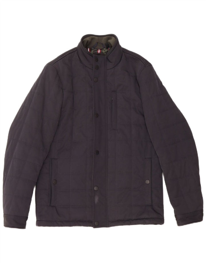 Jaqueta acolchoada masculina TED BAKER tamanho 3 poliéster azul marinho médio