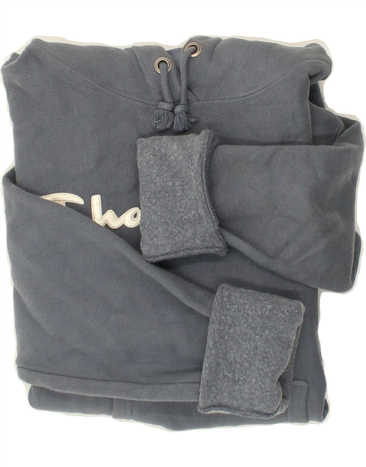 CHAMPION Mens Graphic Hoodie Jumper XS Grey Cotton Vintage Champion and Second-Hand Champion from Messina Hembry 