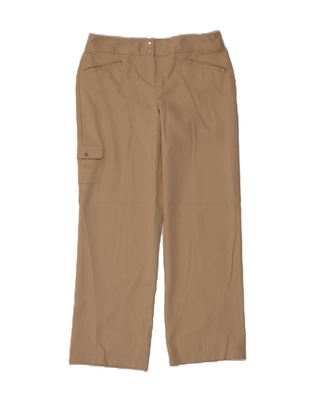 IZOD Womens Stretch Straight Cargo Trousers US 10 Large W34 L30 Beige Vintage Izod and Second-Hand Izod from Messina Hembry 